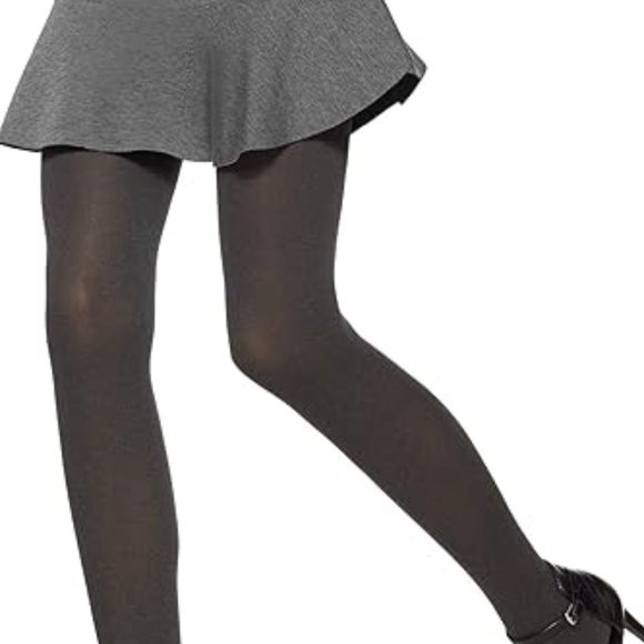 Emilio Cavallini Matte Heathered Tights Flat Opaque Knit Gray/Black SZ M/L NWT - Picture 1 of 13